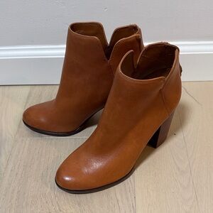 Aldo Tan Leather Ankle Booties